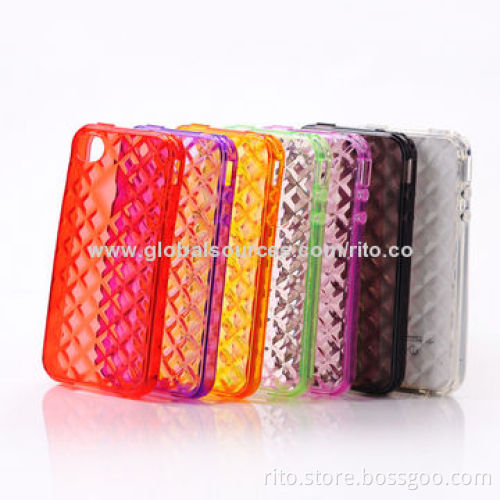 Water Cube Design TPU Hard Case for iPhone 4/4s, iPhone 5/5s